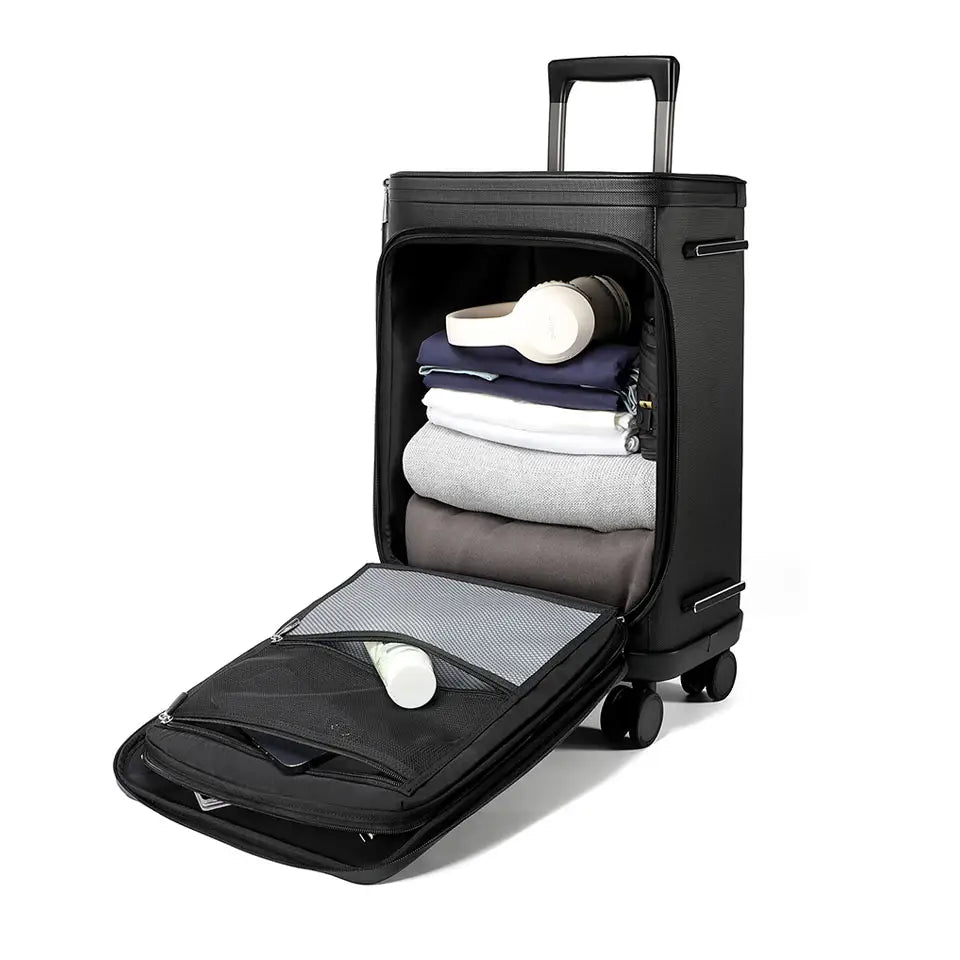 Sean Haygins 22" Leather Luggage Box (Black)
