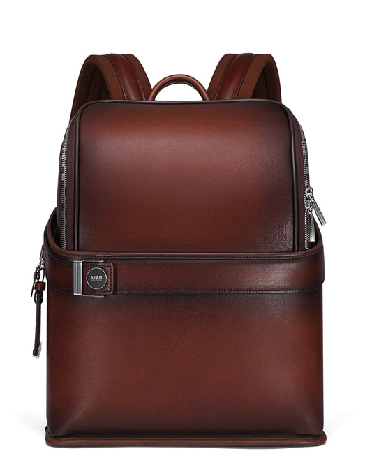 Sean Haygins Leather Backpack (Brown)