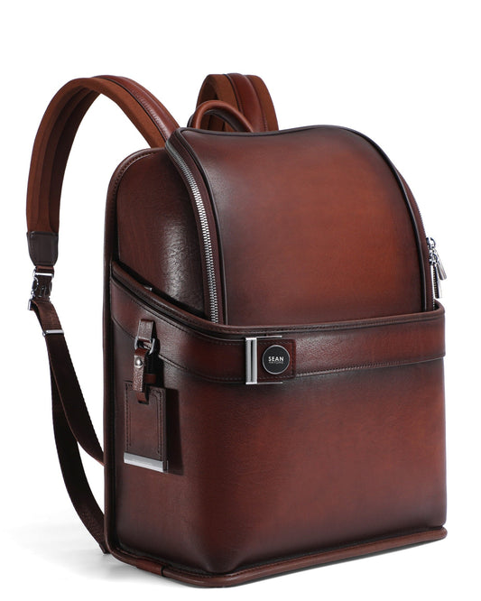 Sean Haygins Leather Backpack (Brown)