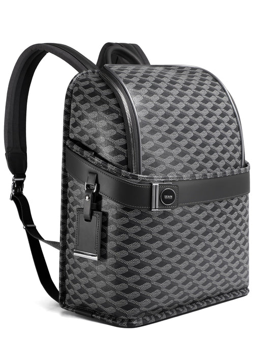 Sean Haygins Geometric Backpack (Black and Gray)