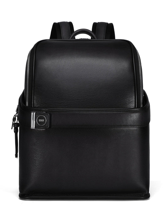 Sean Haygins Leather Backpack (Black)