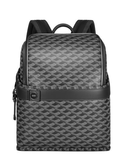 Sean Haygins Geometric Backpack (Black and Gray)