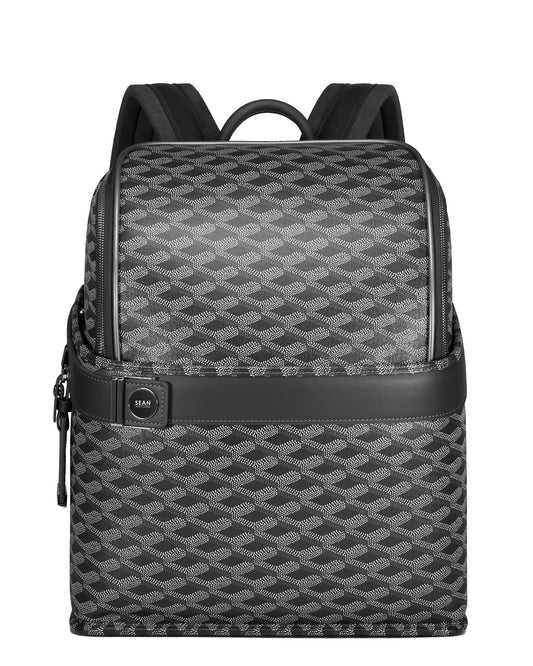 Sean Haygins Geometric Backpack (Black and Gray)