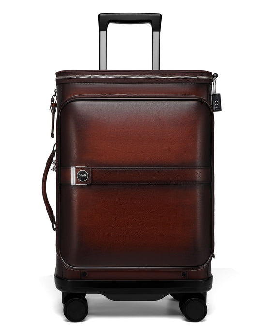 Sean Haygins 22" Leather Luggage Box (Brown)