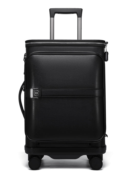 Sean Haygins 22" Leather Luggage Box (Black)