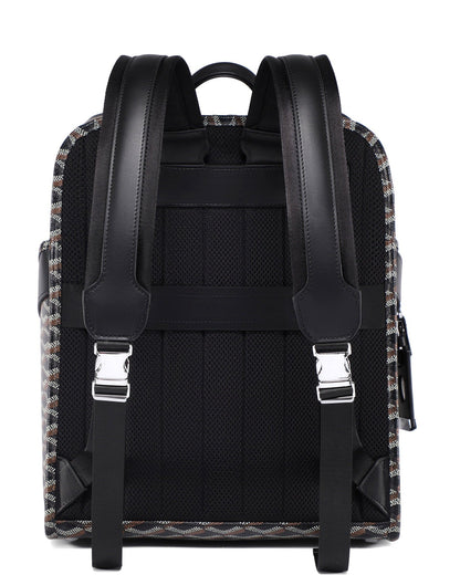 Sean Haygins Geometric Backpack (Black and Brown)