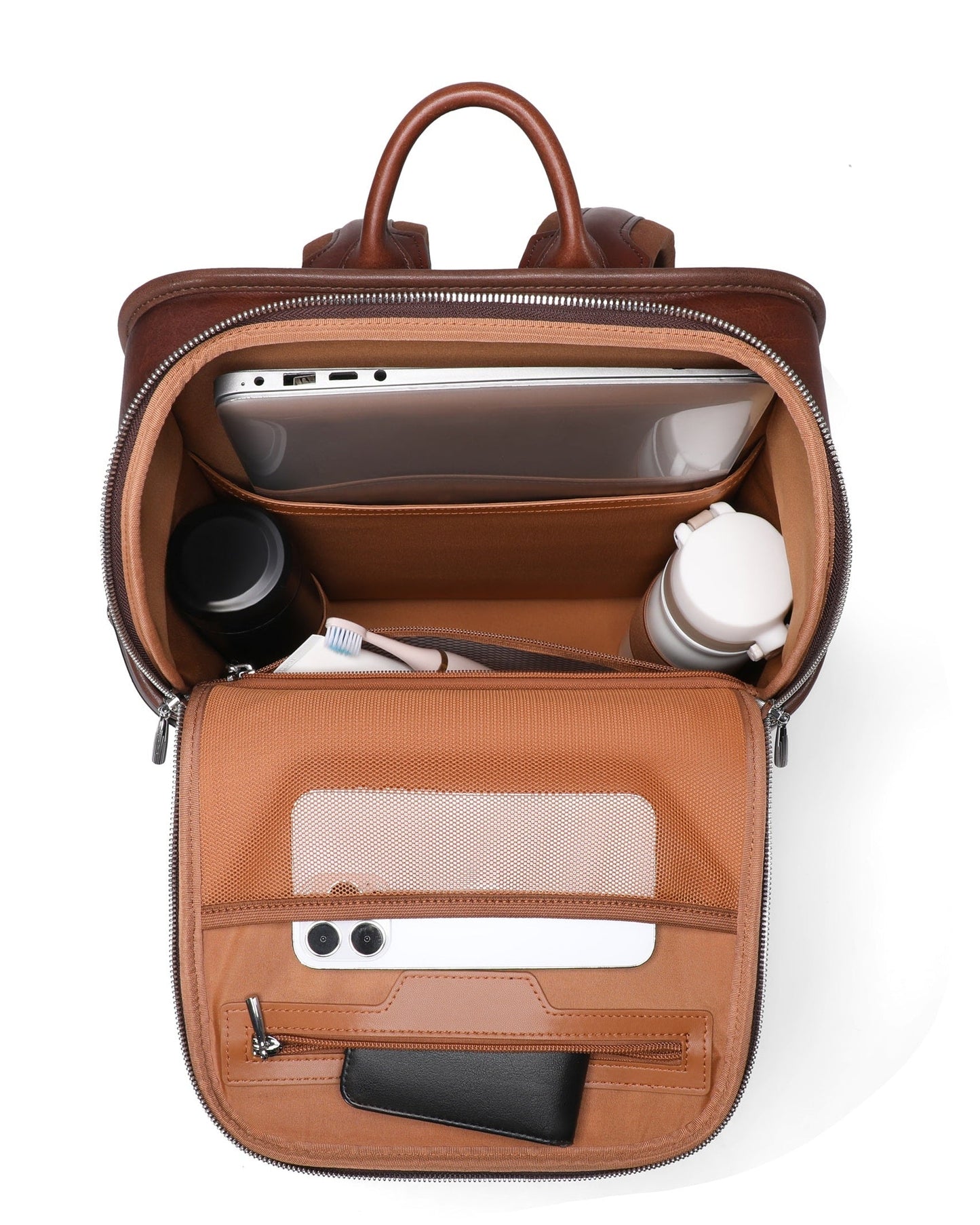 Sean Haygins Leather Backpack (Brown)