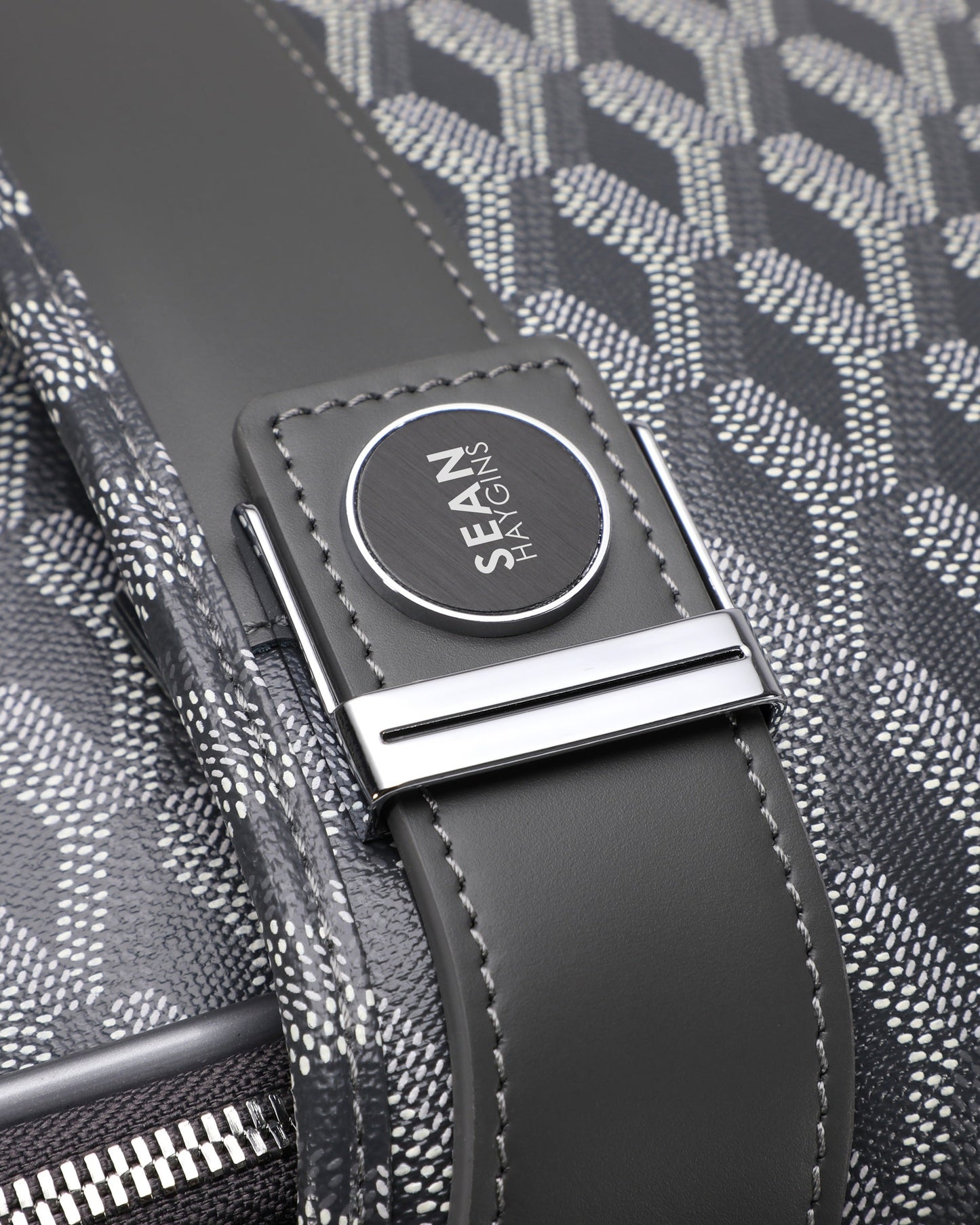 Sean Haygins Geometric Backpack (Black and Gray)