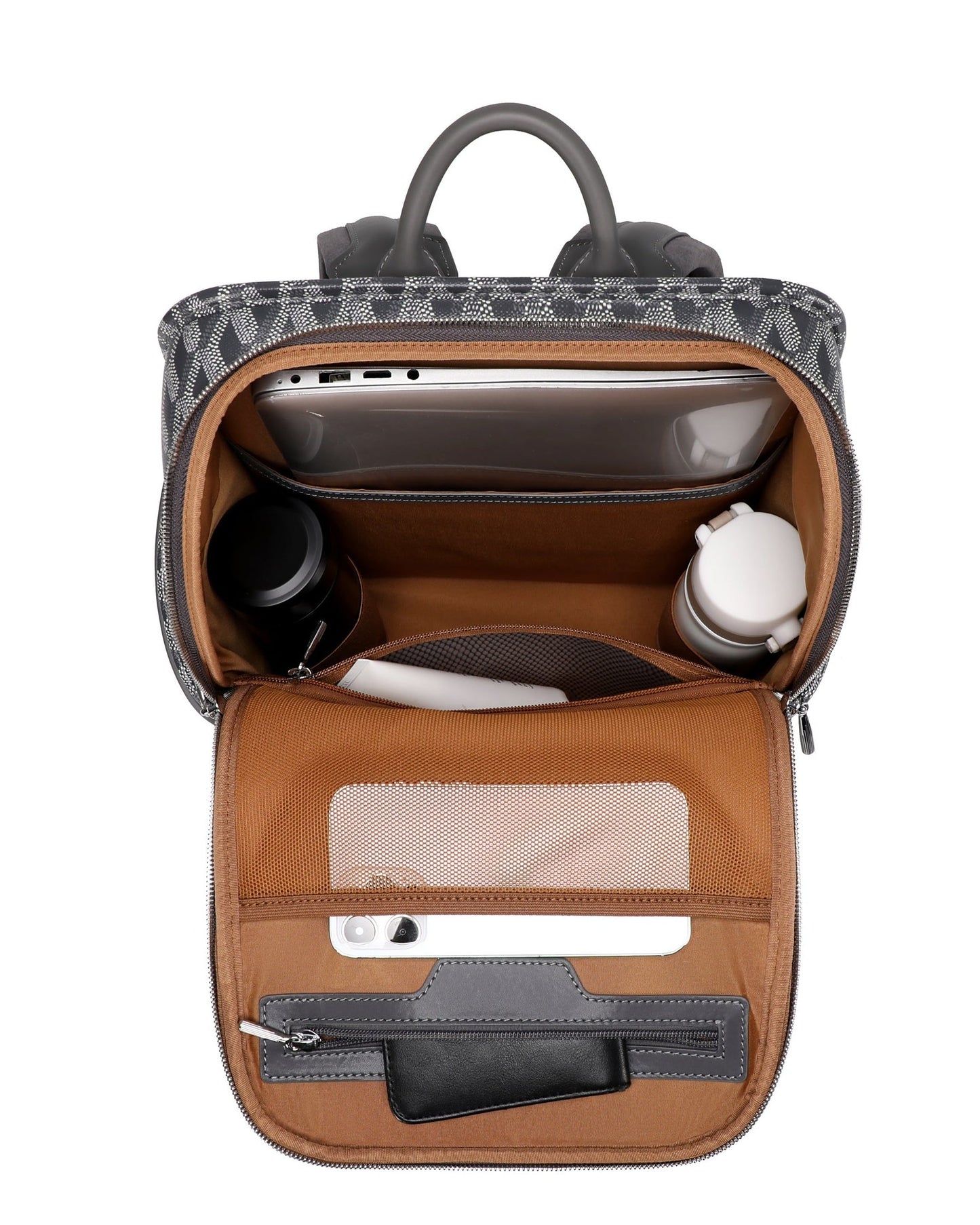Sean Haygins Geometric Backpack (Black and Gray)