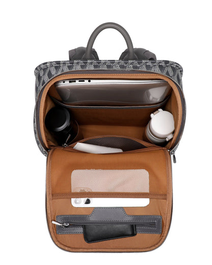 Sean Haygins Geometric Backpack (Black and Gray)