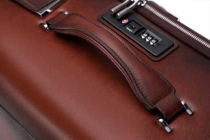 Sean Haygins 22" Leather Luggage Box (Brown)