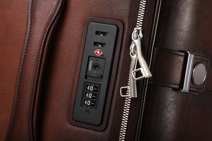 Sean Haygins 22" Leather Luggage Box (Brown)