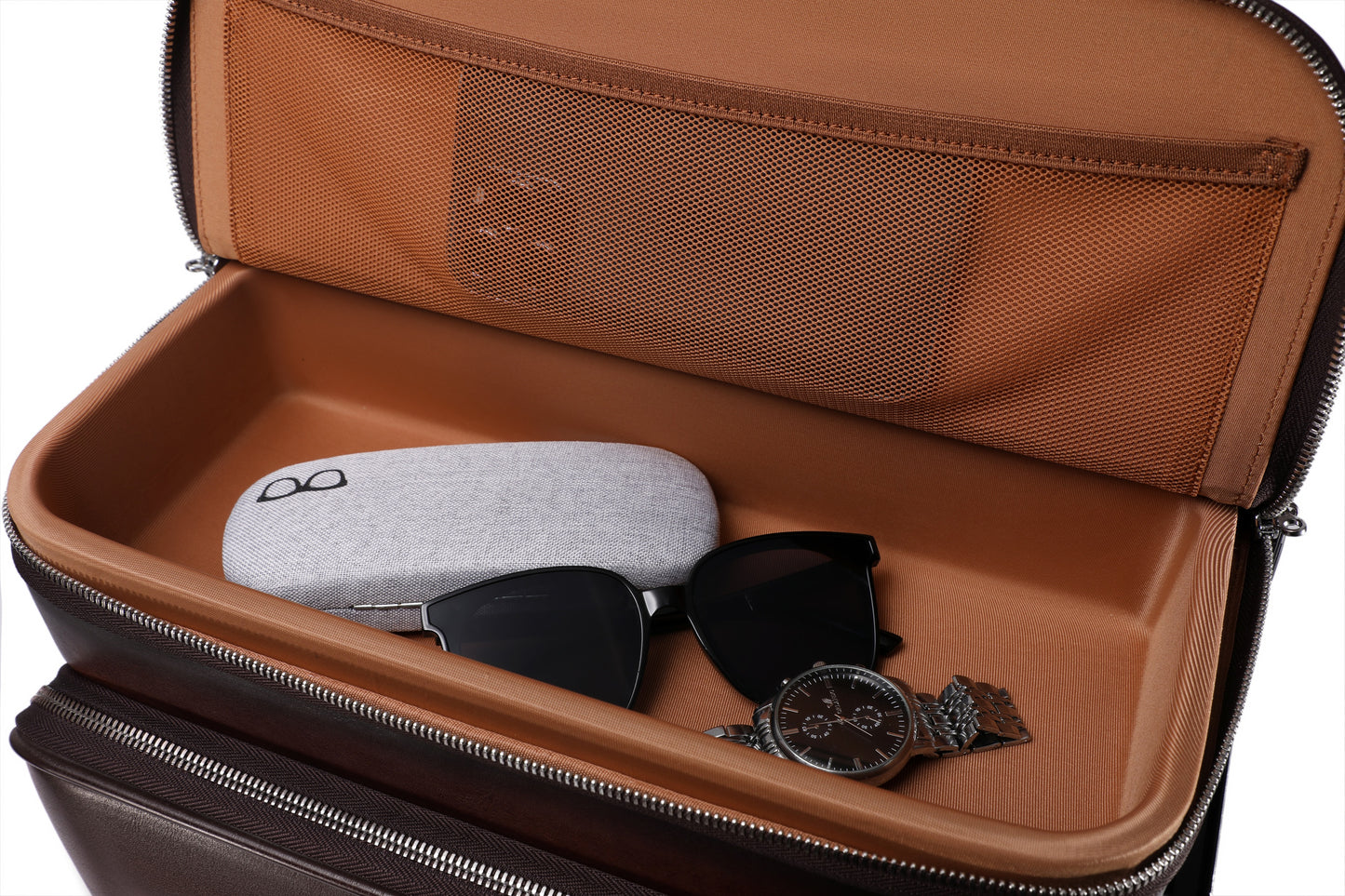 Sean Haygins 22" Leather Luggage Box (Brown)