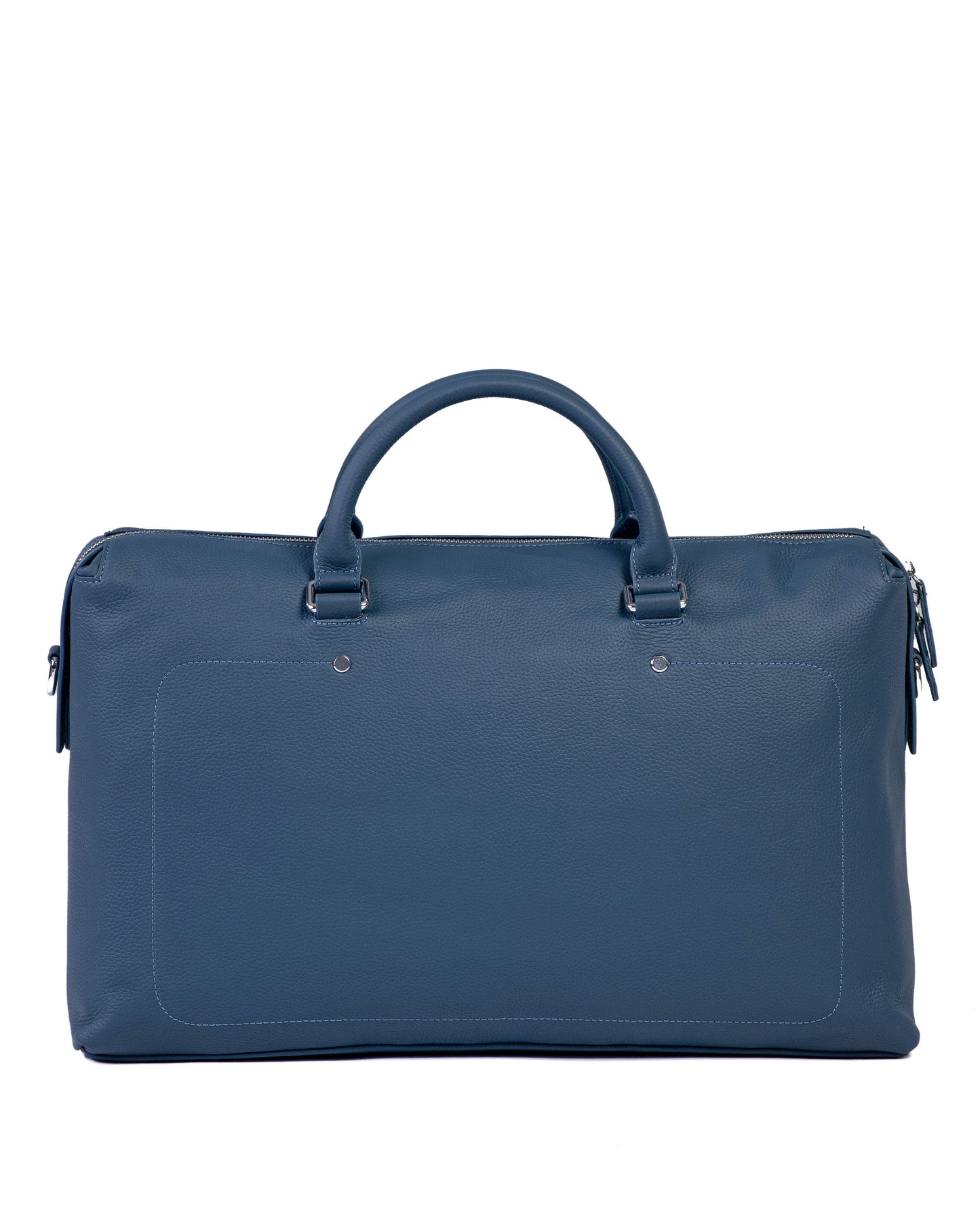 Blue travel bag on a white background